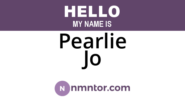 Pearlie Jo