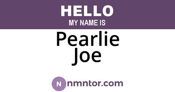 Pearlie Joe