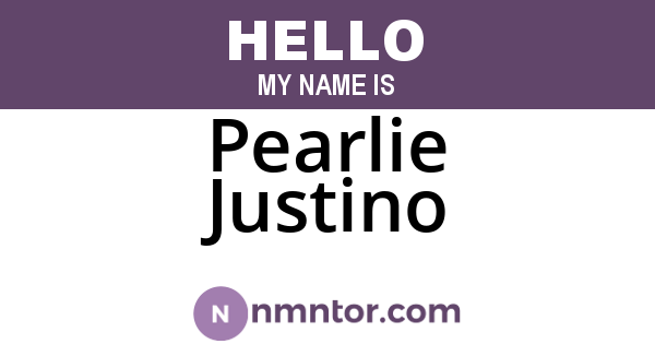 Pearlie Justino