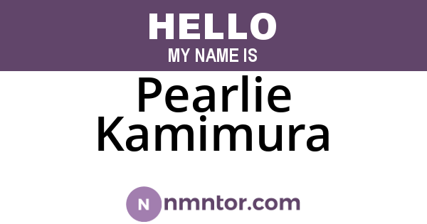 Pearlie Kamimura
