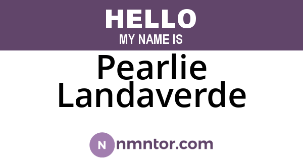 Pearlie Landaverde