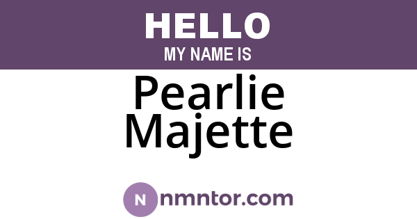 Pearlie Majette