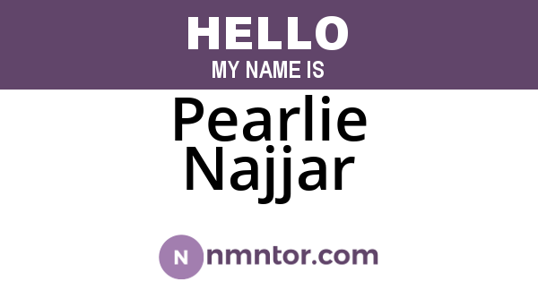 Pearlie Najjar