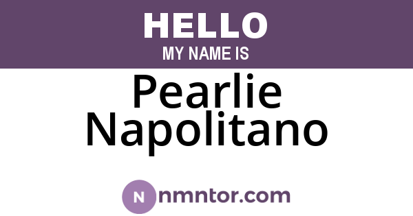 Pearlie Napolitano