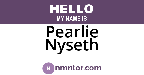 Pearlie Nyseth