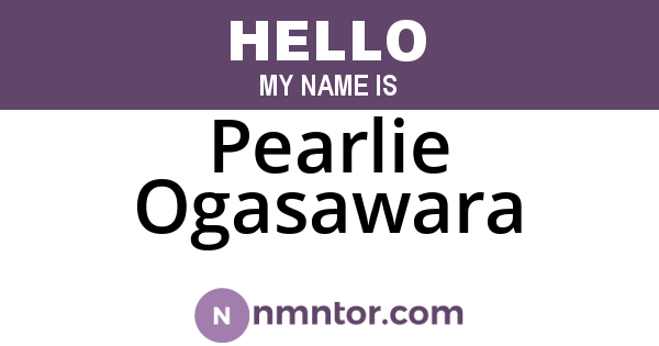 Pearlie Ogasawara