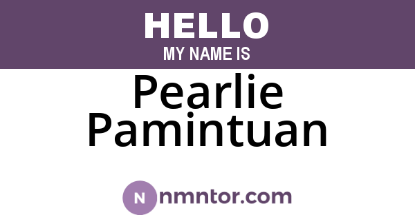 Pearlie Pamintuan