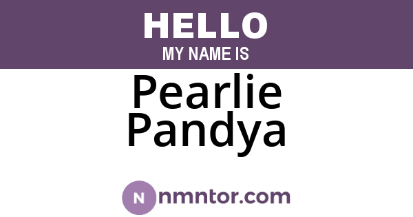 Pearlie Pandya