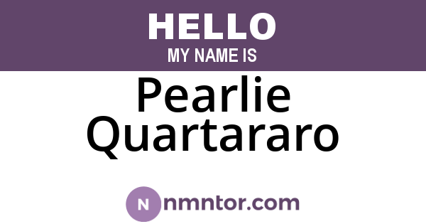 Pearlie Quartararo