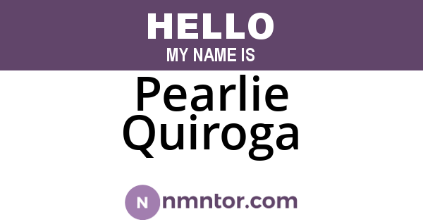 Pearlie Quiroga