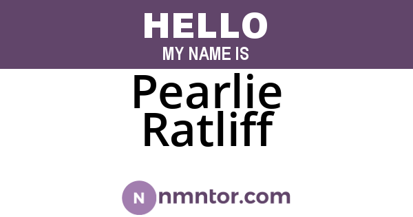 Pearlie Ratliff