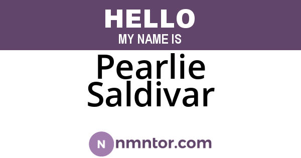 Pearlie Saldivar