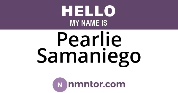 Pearlie Samaniego