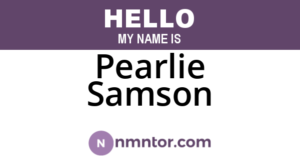 Pearlie Samson
