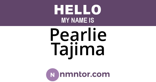 Pearlie Tajima