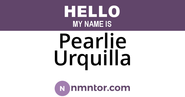 Pearlie Urquilla