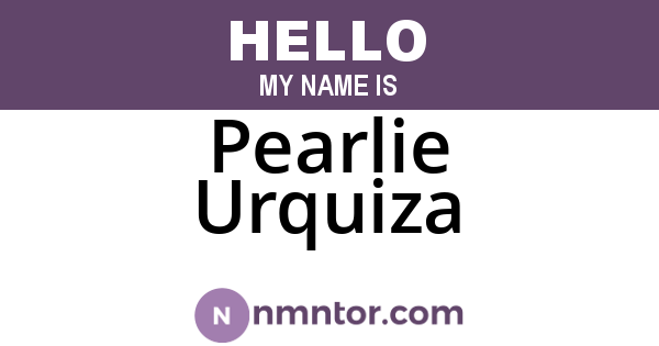 Pearlie Urquiza