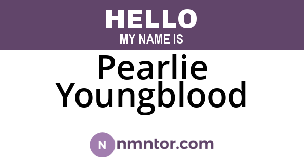 Pearlie Youngblood