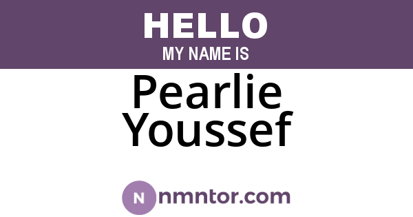 Pearlie Youssef