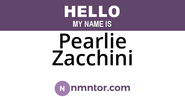 Pearlie Zacchini