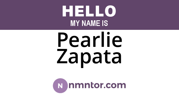 Pearlie Zapata
