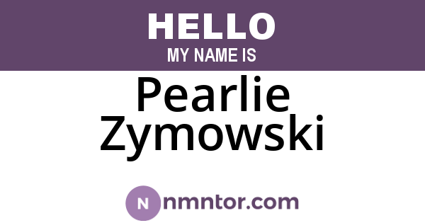Pearlie Zymowski