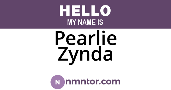 Pearlie Zynda