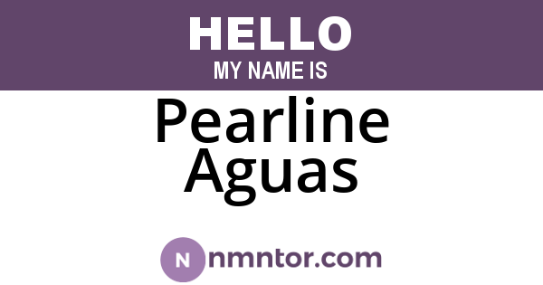 Pearline Aguas