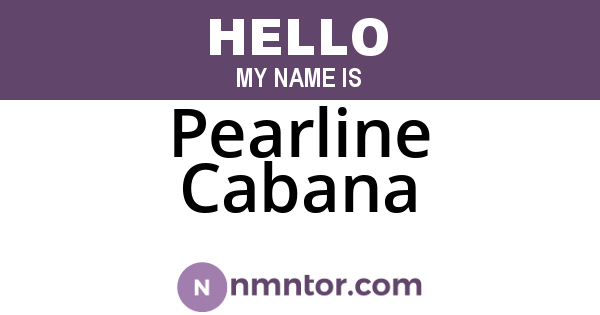 Pearline Cabana