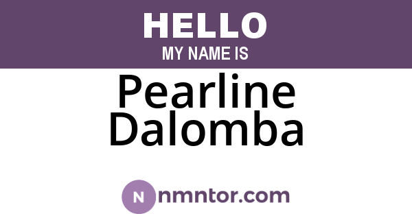 Pearline Dalomba