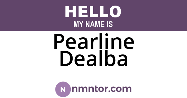 Pearline Dealba