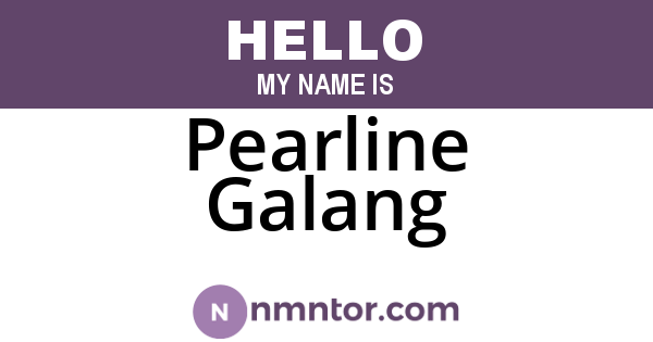 Pearline Galang