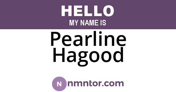 Pearline Hagood