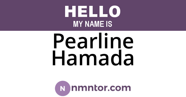 Pearline Hamada