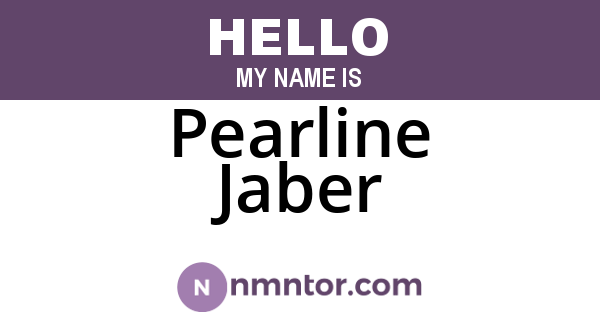 Pearline Jaber