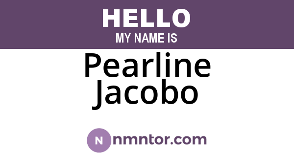 Pearline Jacobo