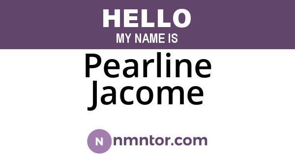 Pearline Jacome