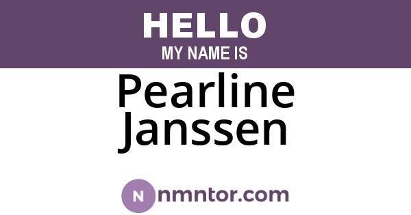 Pearline Janssen