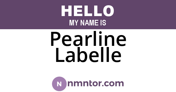 Pearline Labelle