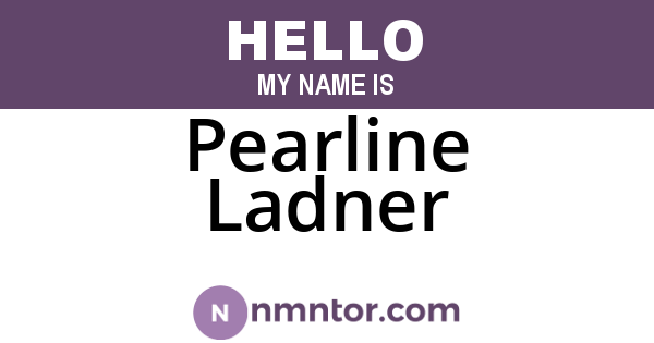 Pearline Ladner