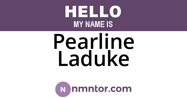 Pearline Laduke