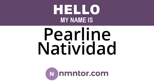 Pearline Natividad