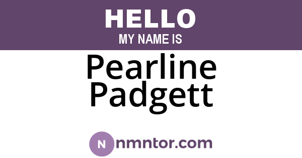 Pearline Padgett