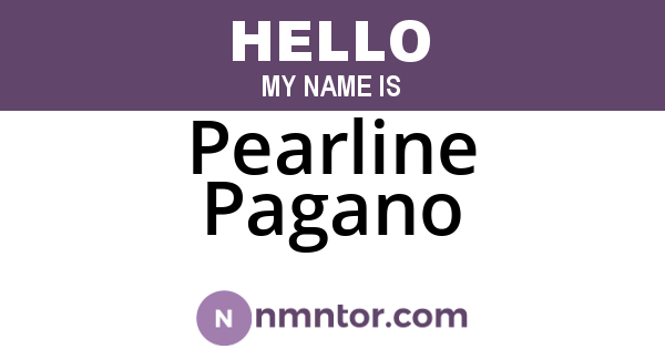 Pearline Pagano