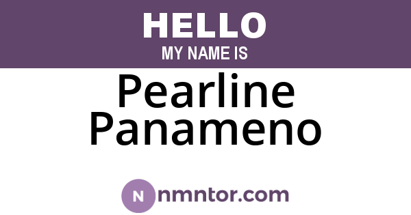 Pearline Panameno