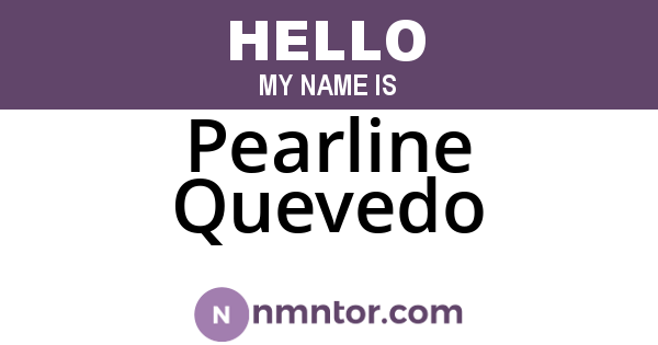 Pearline Quevedo
