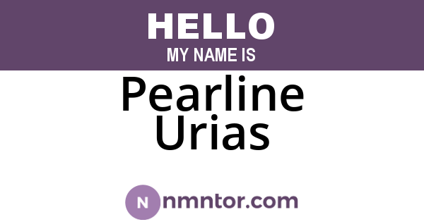 Pearline Urias