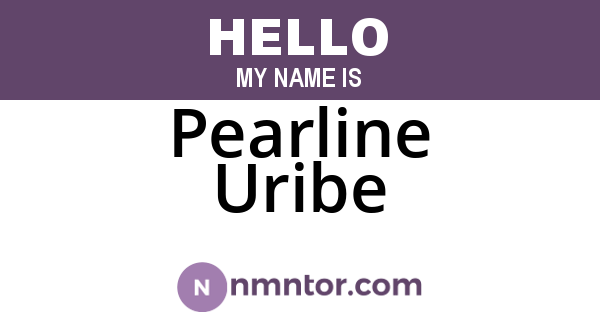 Pearline Uribe