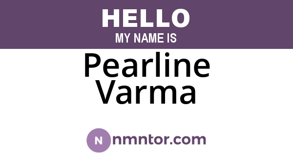 Pearline Varma