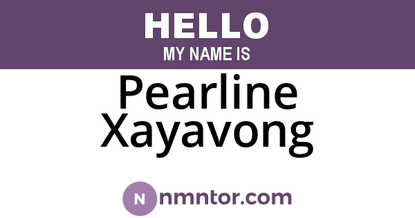 Pearline Xayavong